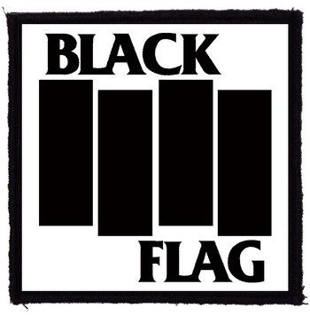 BLACK FLAG: Logo (9,5 cm x 9,5 cm) (felvarró)