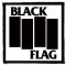 BLACK FLAG: Logo (9,5 cm x 9,5 cm) (felvarró)