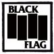BLACK FLAG: Logo (9,5 cm x 9,5 cm) (felvarró)