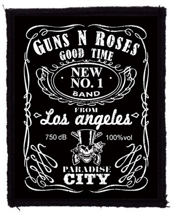 GUNS N' ROSES: Whiskey (7,5 cm x 9,5 cm) (felvarró)
