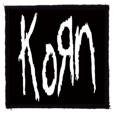 KORN: Logo (9,5 cm x 9,5 cm) (felvarró)