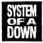 SYSTEM OF A DOWN: SOAD (name) (9,5 cm x 9,5 cm) (felvarró)