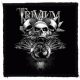 TRIVIUM: 3 Skulls (9,5 cm x 9,5 cm) (felvarró)