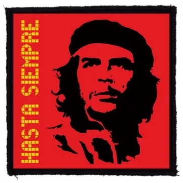 CHE GUEVARA: Hasta Siempre (9,5 cm x 9,5 cm) (felvarró)