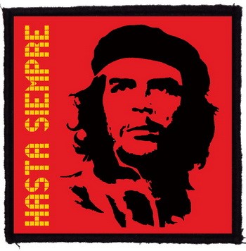 CHE GUEVARA: Hasta Siempre (9,5 cm x 9,5 cm) (felvarró)