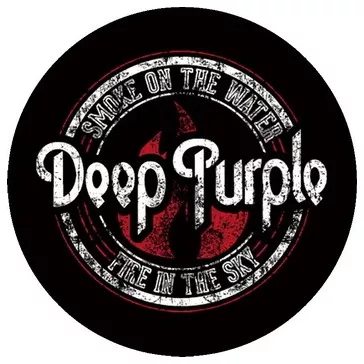 DEEP PURPLE: Smoke On The Water (circle, 9,5 cm) (felvarró)