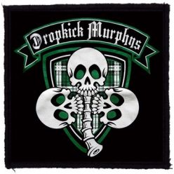 DROPKICK MURPHYS: 3 Skulls (9,5 cm x 9,5 cm) (felvarró)