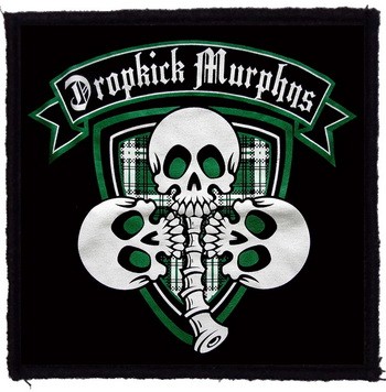 DROPKICK MURPHYS: 3 Skulls (9,5 cm x 9,5 cm) (felvarró)