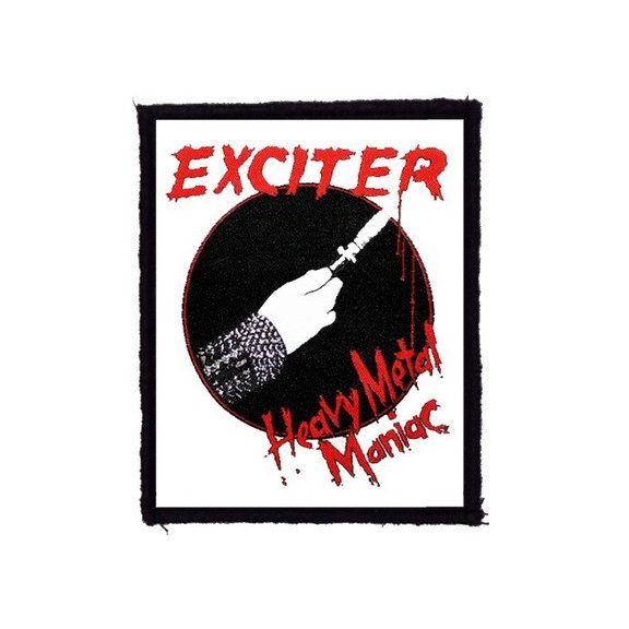 EXCITER: Heavy Metal Maniac (8 cm x 9,5 cm) (felvarró) EXCITER: Heavy Metal Maniac (8 cm x 9,5 cm) (felvarró)