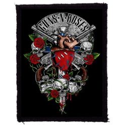 GUNS N' ROSES: Heart (7,5 cm x 9,5 cm) (felvarró)
