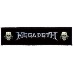 MEGADETH: Logo Vic Superstrip (22 cm x 5 cm) (felvarró)