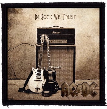 AC/DC: In Rock We Trust (9,5 cm x 9,5 cm) (felvarró)