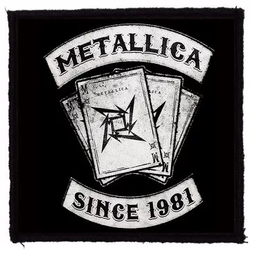 METALLICA: Since 1981 (9,5 cm x 9,5 cm) (felvarró)