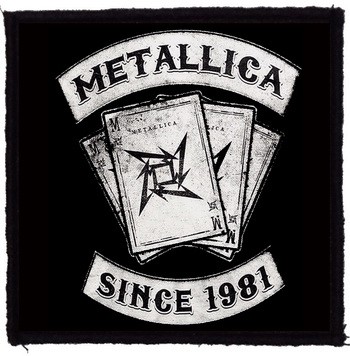 METALLICA: Since 1981 (9,5 cm x 9,5 cm) (felvarró)