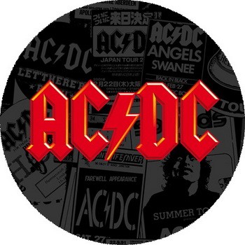 AC/DC: Logo Red (nagy jelvény, 3,7 cm)