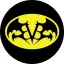 BLACK VEIL BRIDES: Bat (nagy jelvény, 3,7 cm)