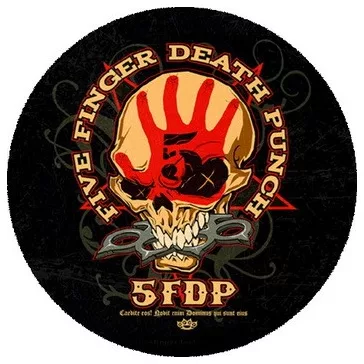 FIVE FINGER DEATH PUNCH: Skull (nagy jelvény, 3,7 cm)