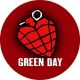 GREEN DAY: Grenade (nagy jelvény, 3,7 cm)