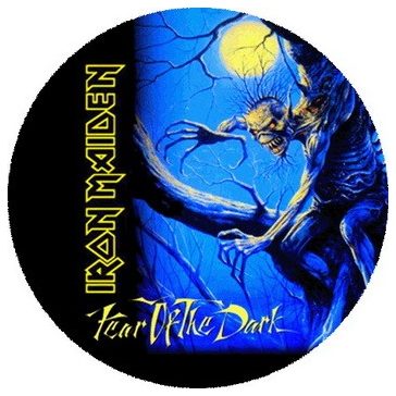 IRON MAIDEN: Fear Of The Dark (nagy jelvény, 3,7 cm)