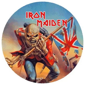 IRON MAIDEN: Trooper (nagy jelvény, 3,7 cm)