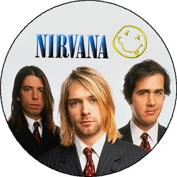 NIRVANA: Band (nagy jelvény, 3,7 cm)