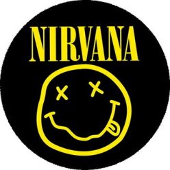NIRVANA: Smiley (nagy jelvény, 3,7 cm)