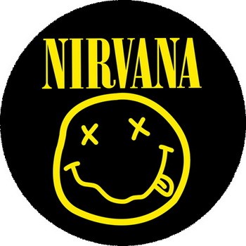 NIRVANA: Smiley (nagy jelvény, 3,7 cm)