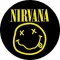 NIRVANA: Smiley (nagy jelvény, 3,7 cm)
