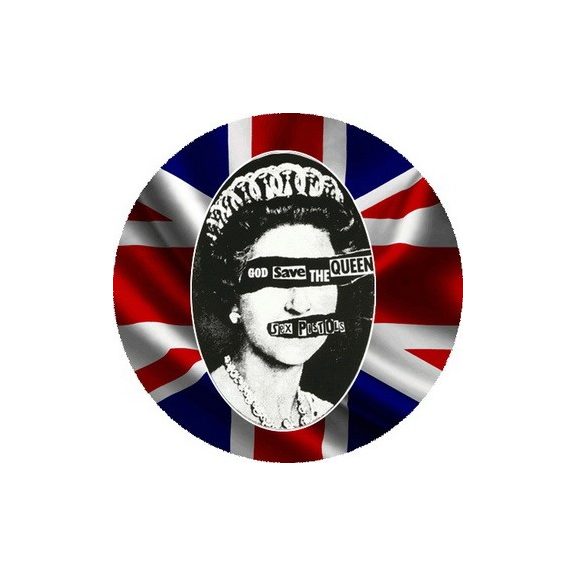 SEX PISTOLS: God Save The Queen (nagy jelvény, 3,7 cm) SEX PISTOLS: God Save The Queen (nagy jelvény, 3,7 cm)