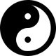 YIN YANG (nagy jelvény, 3,7 cm)