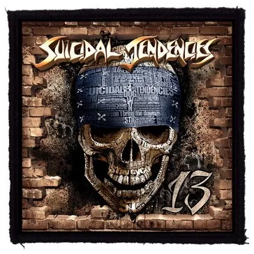 SUICIDAL TENDENCIES: 13 (9,5 cm x 9,5 cm) (felvarró)