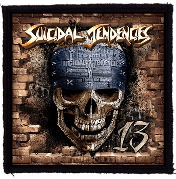 SUICIDAL TENDENCIES: 13 (9,5 cm x 9,5 cm) (felvarró)
