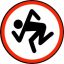 D.R.I.: Logo (jelvény, 2,5 cm)