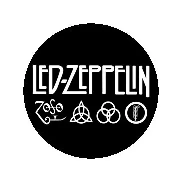 LED ZEPPELIN: 4 Symbols (jelvény, 2,5 cm)