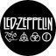 LED ZEPPELIN: 4 Symbols (jelvény, 2,5 cm)