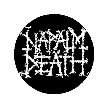 NAPALM DEATH: Logo (jelvény, 2,5 cm)