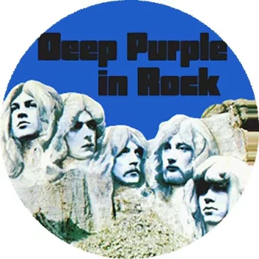 DEEP PURPLE: In Rock (nagy jelvény, 3,7 cm)