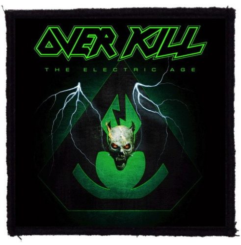OVERKILL: The Electric Age (9,5 cm x 9,5 cm) (felvarró)