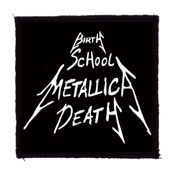 METALLICA: Birth School Metallica Death (9,5 cm x 9,5 cm) (felvarró) METALLICA: Birth School Metallica Death (9,5 cm x 9,5 cm) (felvarró)