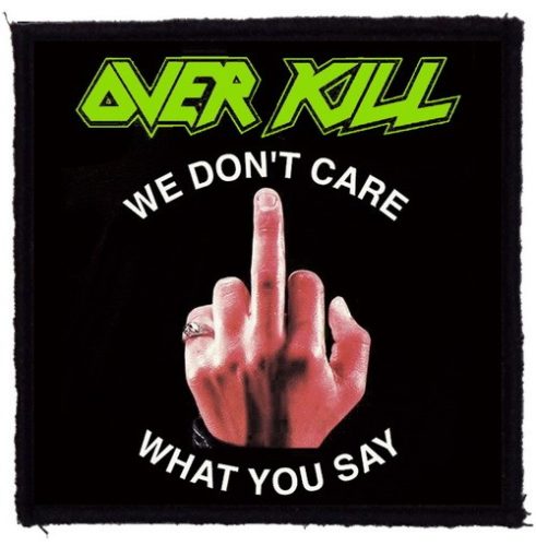 OVERKILL: Fuck You (9,5 cm x 9,5 cm) (felvarró)