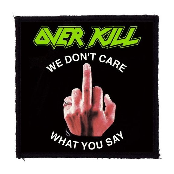 OVERKILL: Fuck You (9,5 cm x 9,5 cm) (felvarró) OVERKILL: Fuck You (9,5 cm x 9,5 cm) (felvarró)