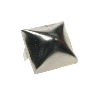   Szegecs, piramis, nagy, nikkel, domború oldalú (16x16x8 mm)
