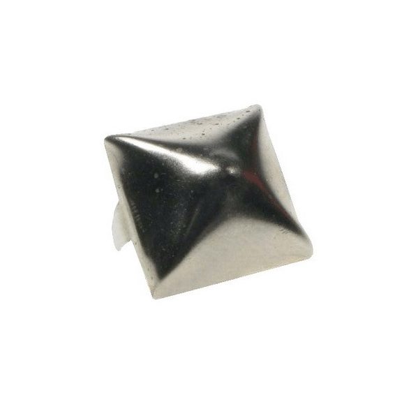 Szegecs, piramis, nagy, nikkel, domború oldalú (16x16x8 mm) Szegecs, piramis, nagy, nikkel, domború oldalú (16x16x8 mm)