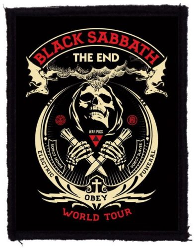 BLACK SABBATH: The End World Tour (7 cm x 9,5 cm) (felvarró)