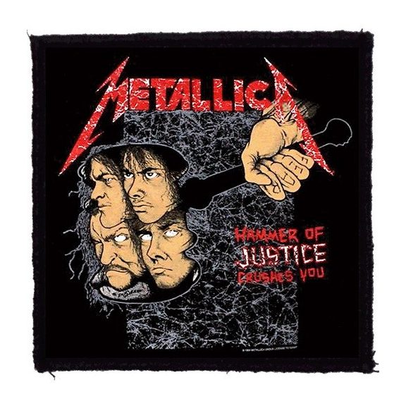 METALLICA: Hammer Of Justice (9,5 cm x 9,5 cm) (felvarró) METALLICA: Hammer Of Justice (9,5 cm x 9,5 cm) (felvarró)