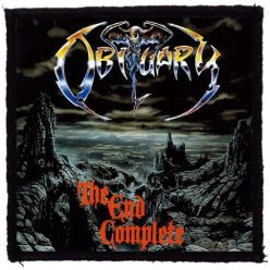 OBITUARY: The End Complete (9,5 cm x 9,5 cm) (felvarró)