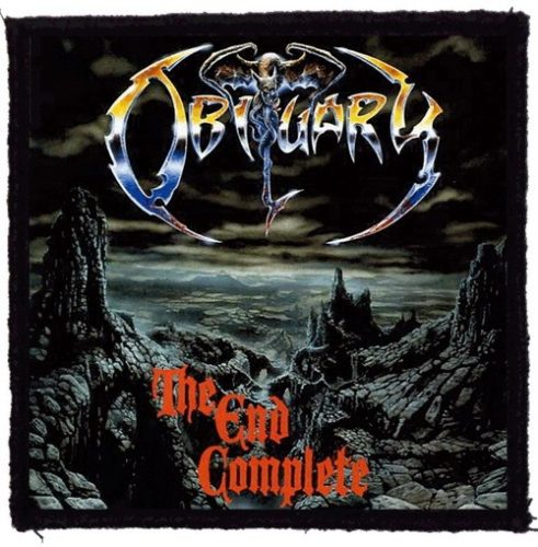 OBITUARY: The End Complete (9,5 cm x 9,5 cm) (felvarró)