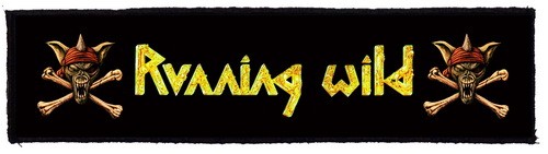 RUNNING WILD: Logo Superstrip (22 cm x 5 cm) (felvarró)