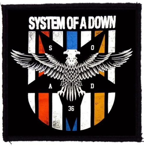 SYSTEM OF A DOWN: Eagle (9,5 cm x 9,5 cm) (felvarró)