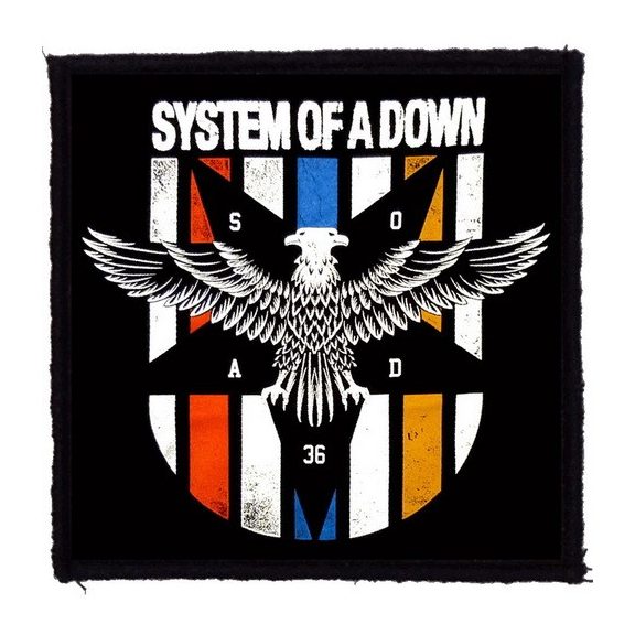 SYSTEM OF A DOWN: Eagle (9,5 cm x 9,5 cm) (felvarró) SYSTEM OF A DOWN: Eagle (9,5 cm x 9,5 cm) (felvarró)